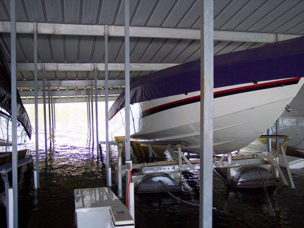 Dock Damage At The Ledges After Heavy Snow